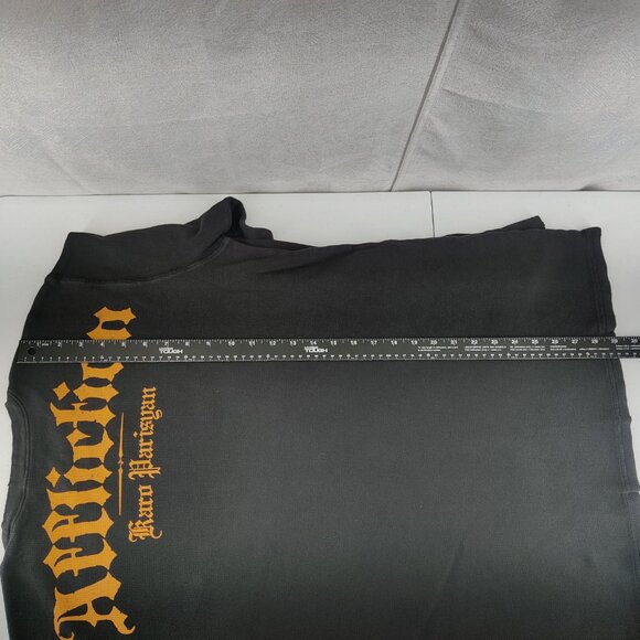 Affliction Shirt Mens XL Black Thermal Waffle Karo Parisyan The Heat Skulls - Picture 11 of 13